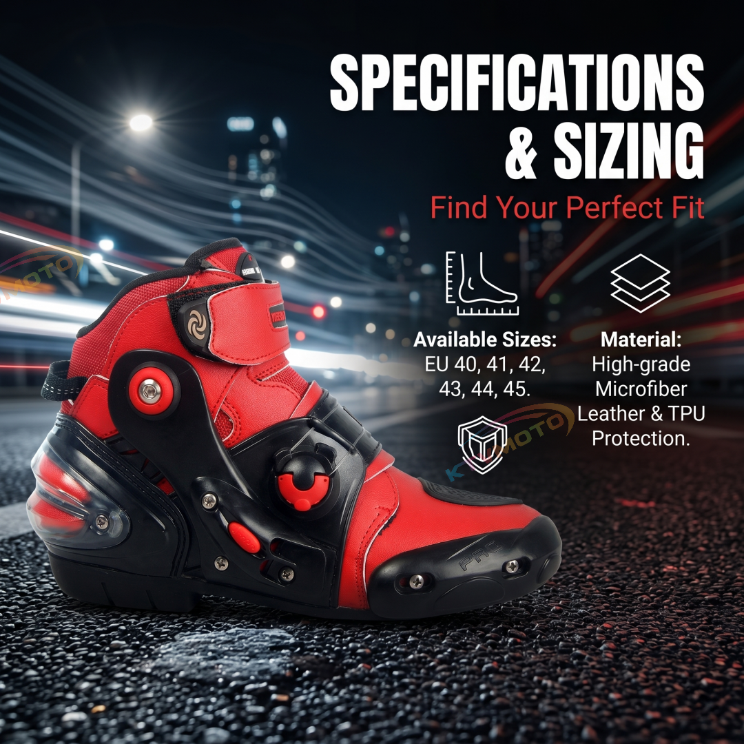 Lightweight and stylish motorcycle racing boots-K63