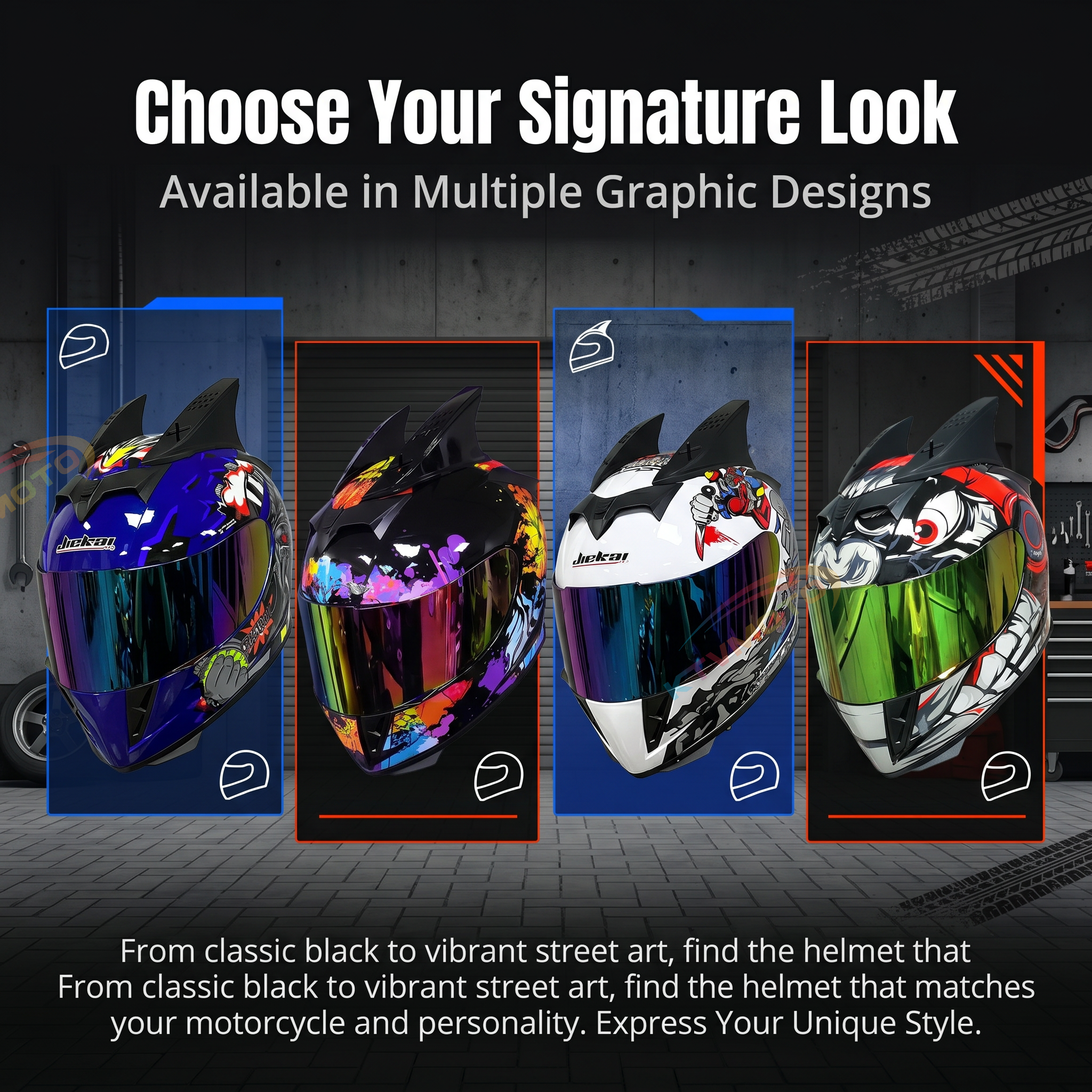 Dual-lens Bluetooth personalized helmet-I68