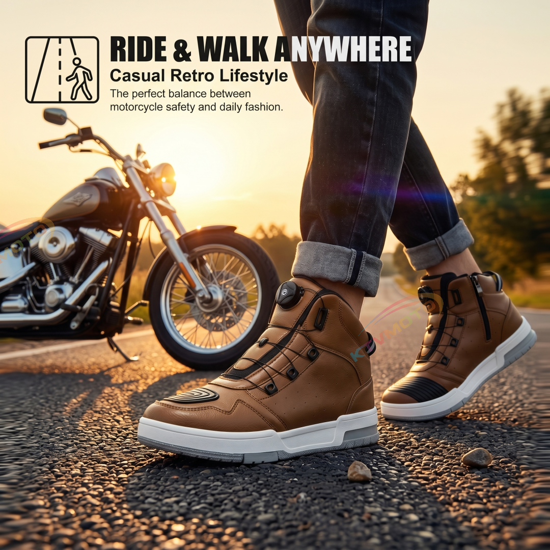 Casual Retro Motorcycle Riding Shoes-K120