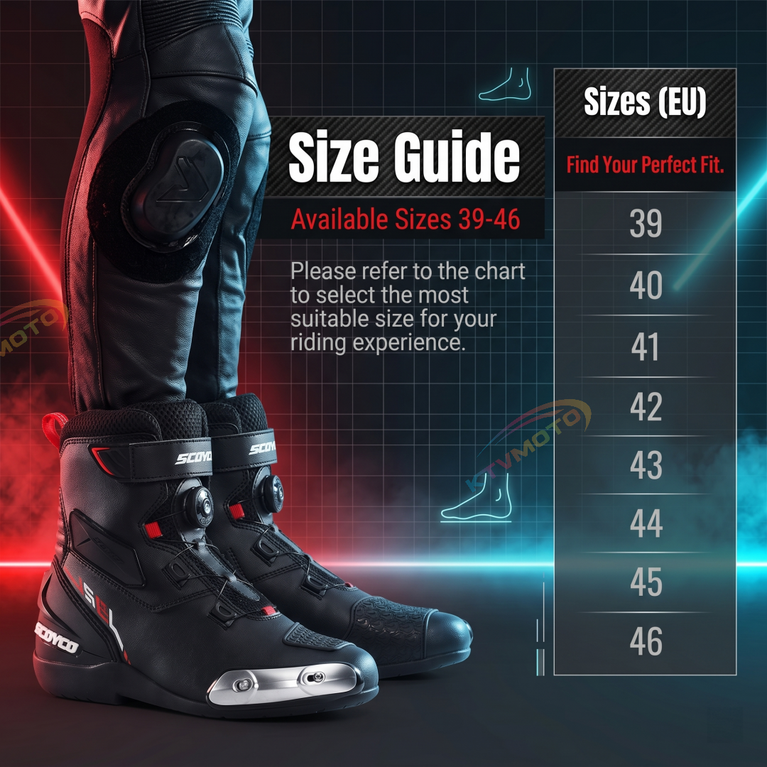 Waterproof Motorcycle Riding Boots Protective Shoes-K55
