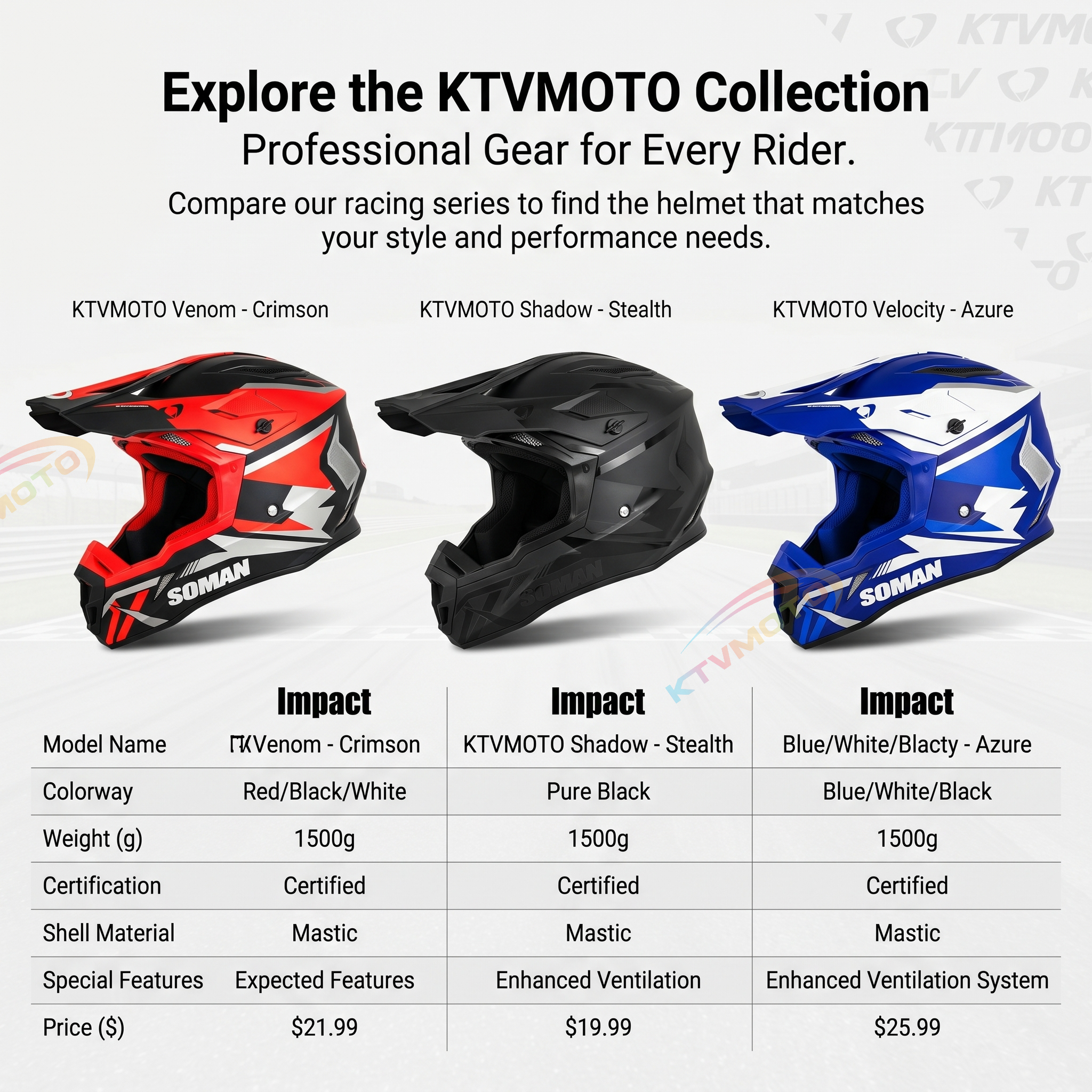 Professional off-road motorcycle helmet-I102