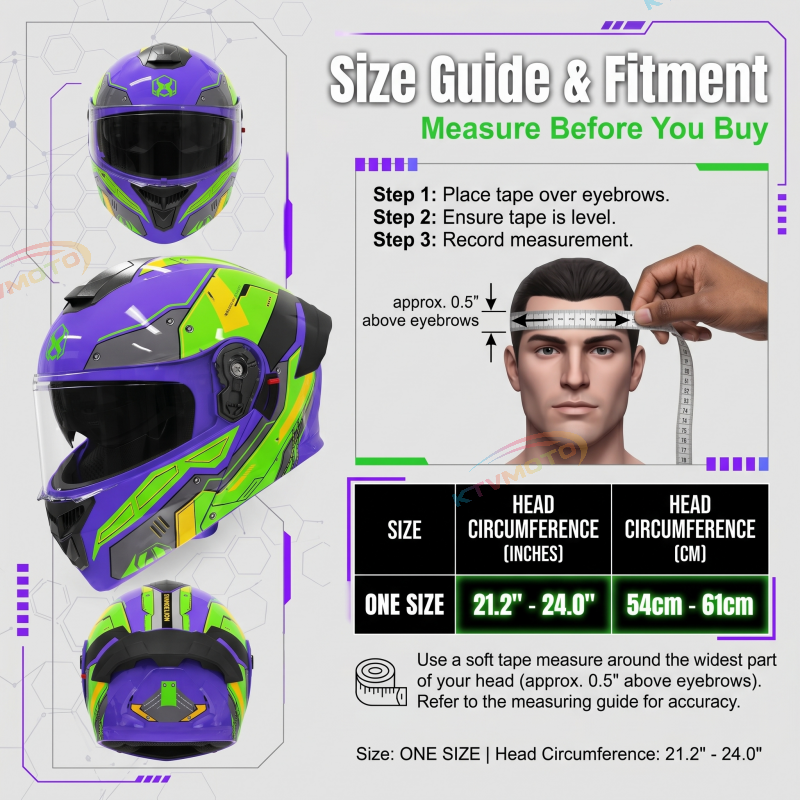 Mech-style modular motorcycle helmet-I118