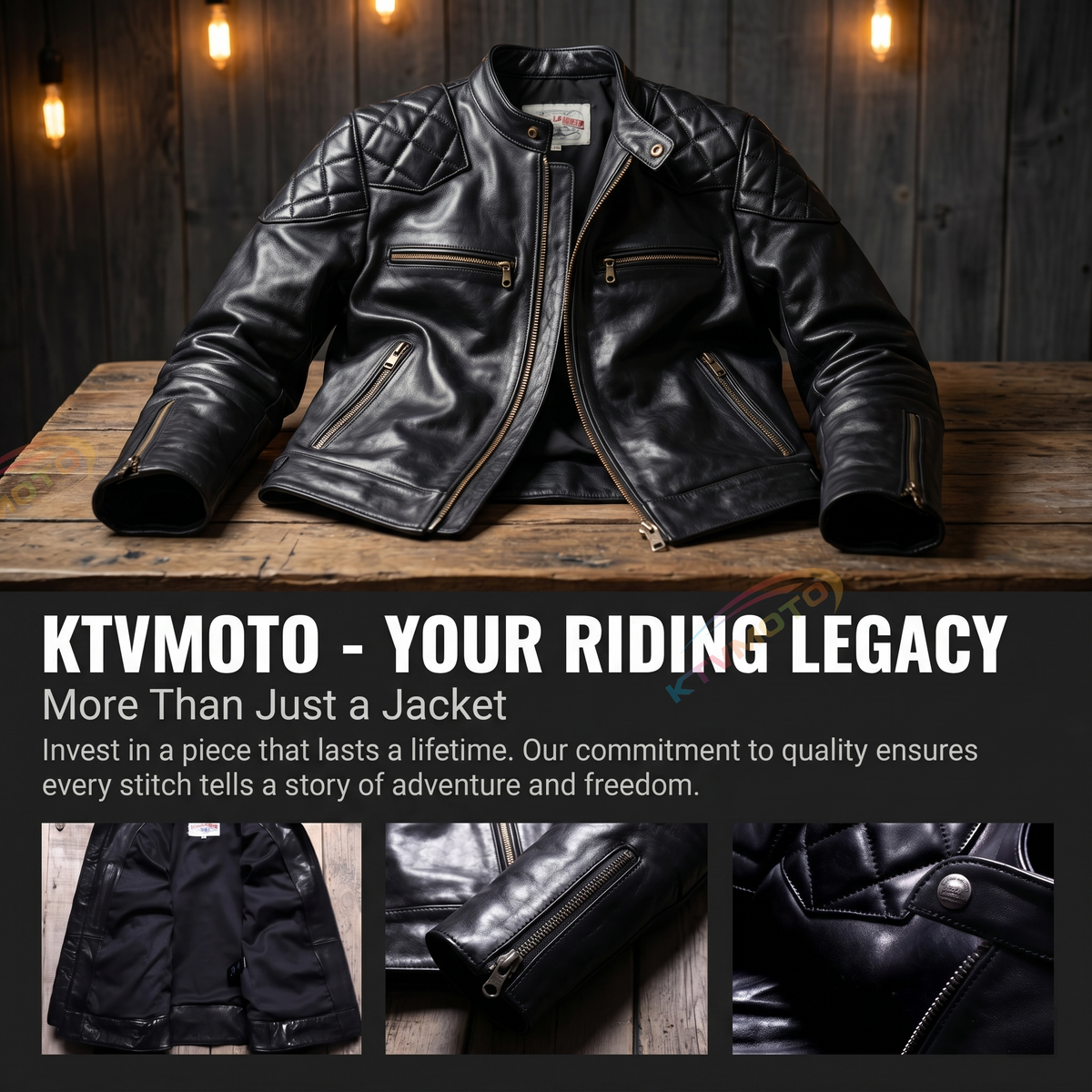 Beckham casual genuine leather jacket -A23