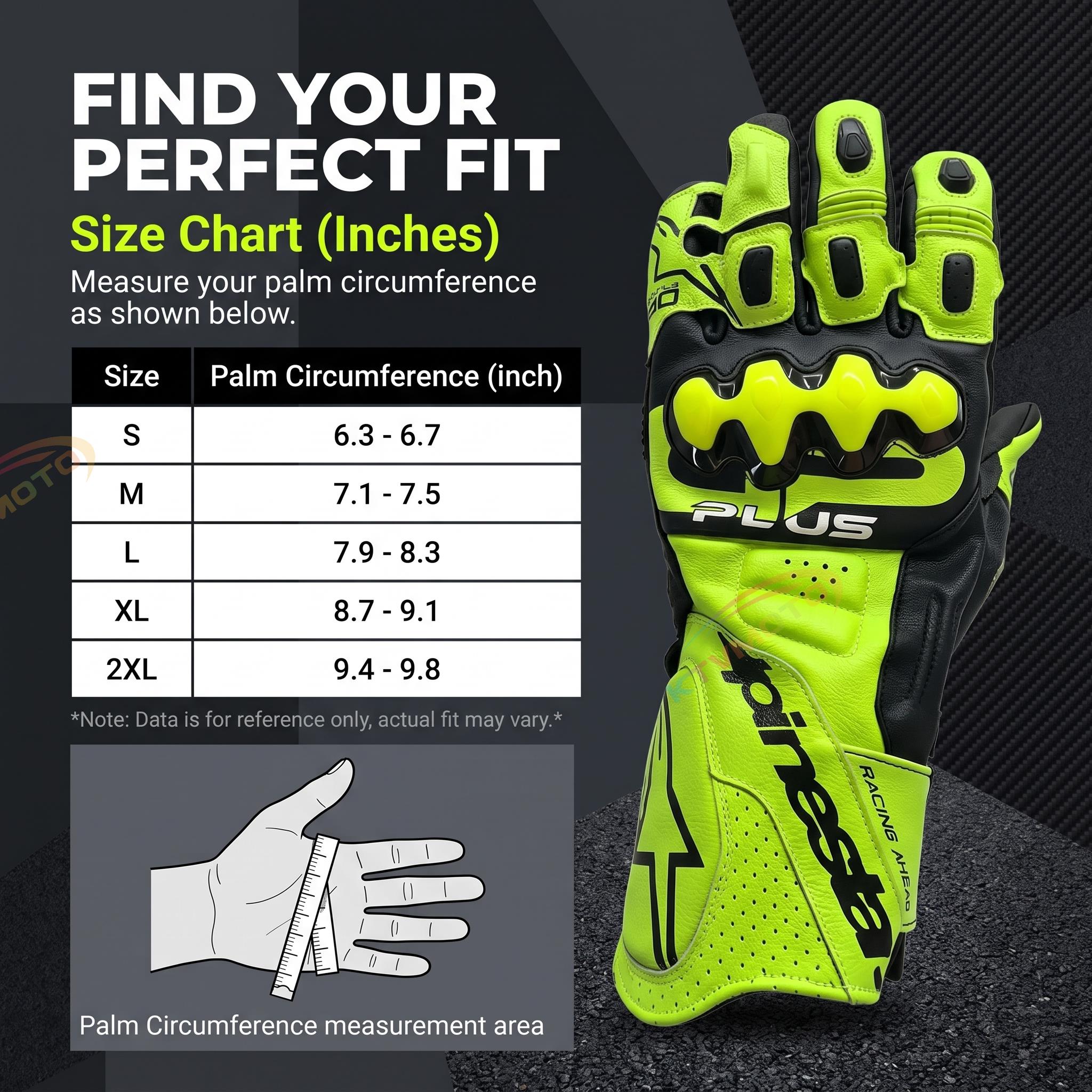 Touchscreen sheepskin motorcycle gloves-G91