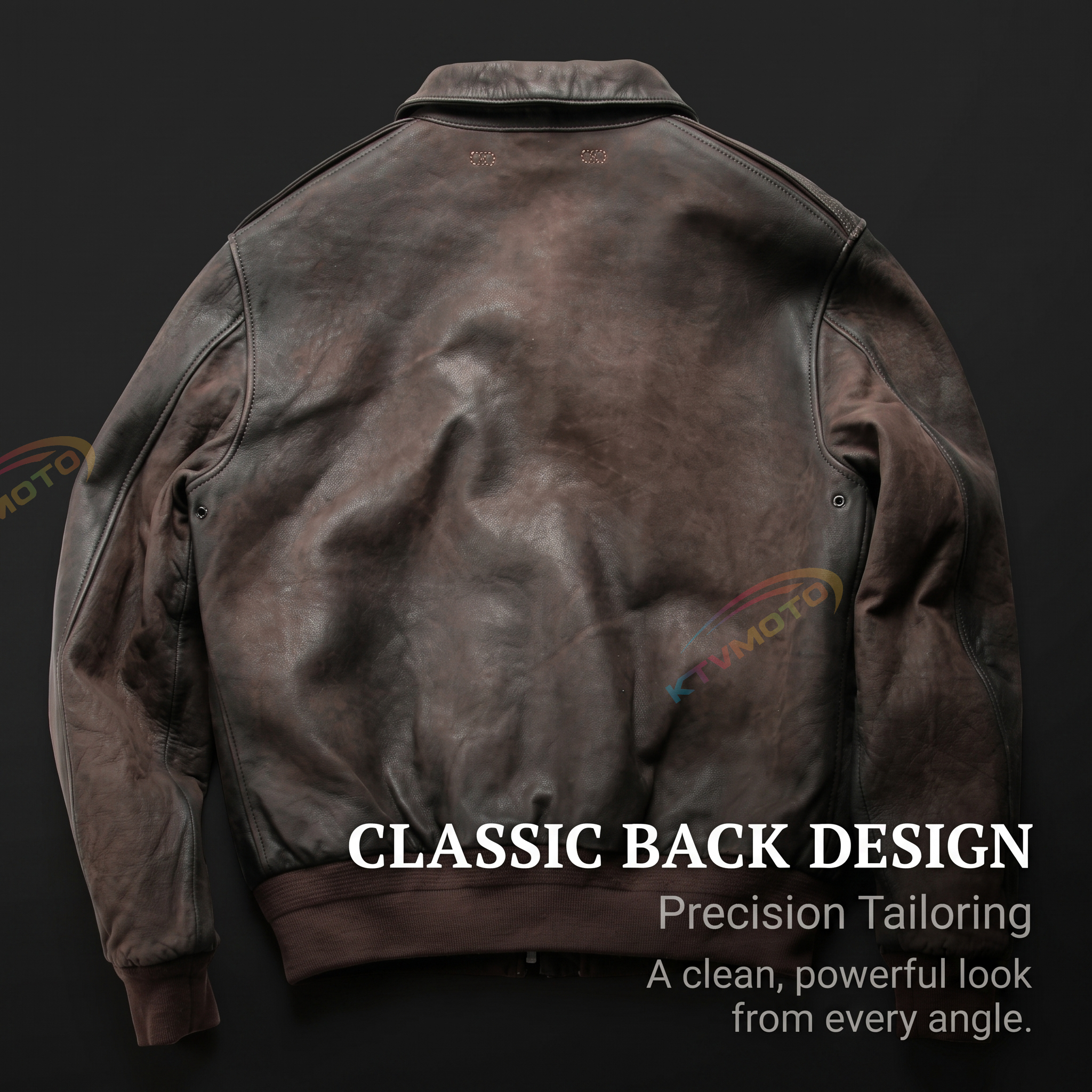 Vintage distressed A2 Pakistani goatskin flight jacket - A48