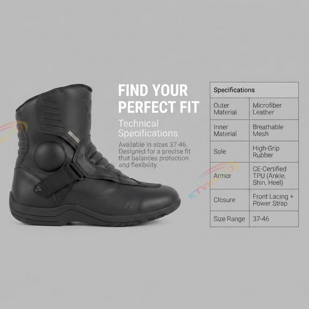Mid-Length Off-Road Motorcycle Boots-K42