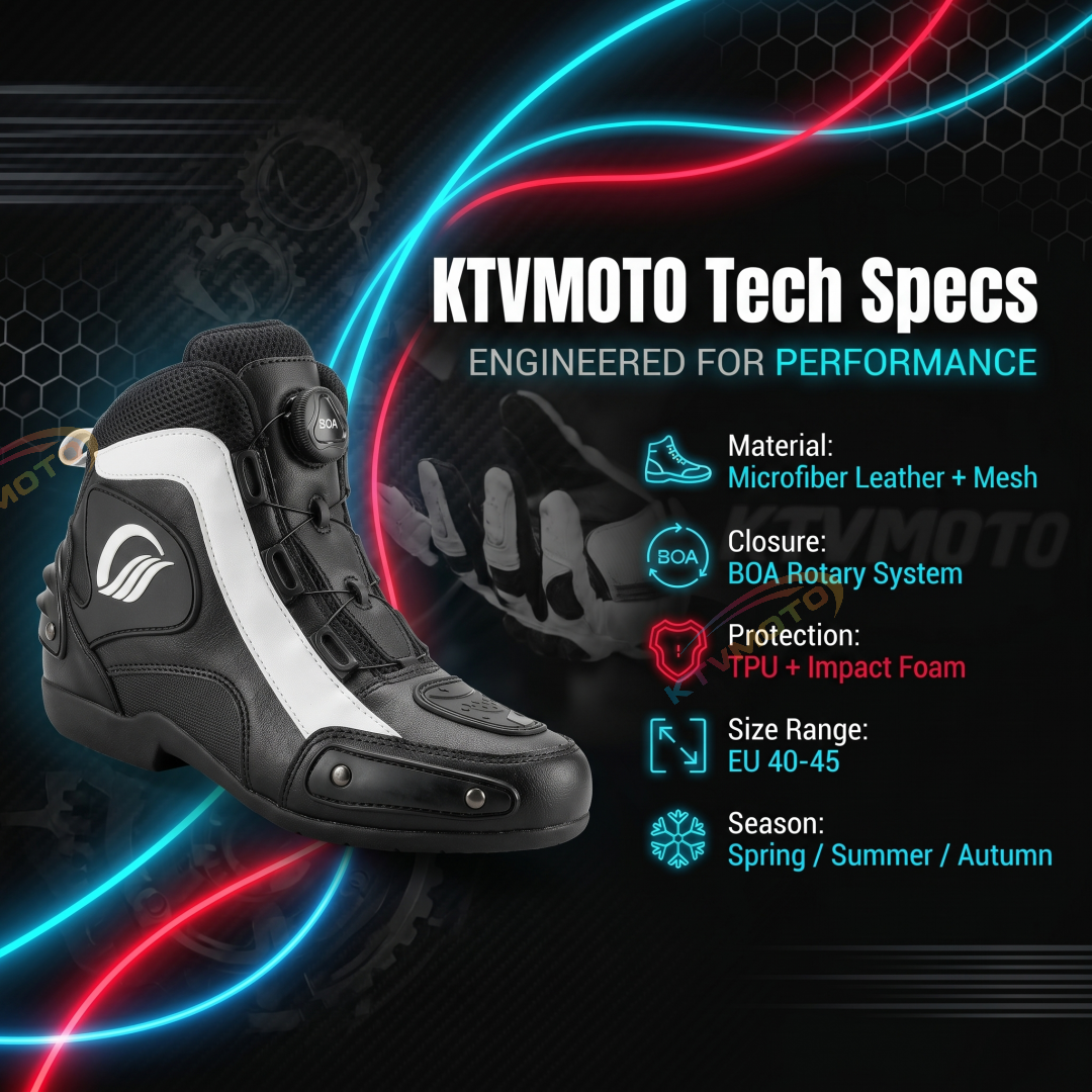 Waterproof and breathable casual motorcycle boots-K65
