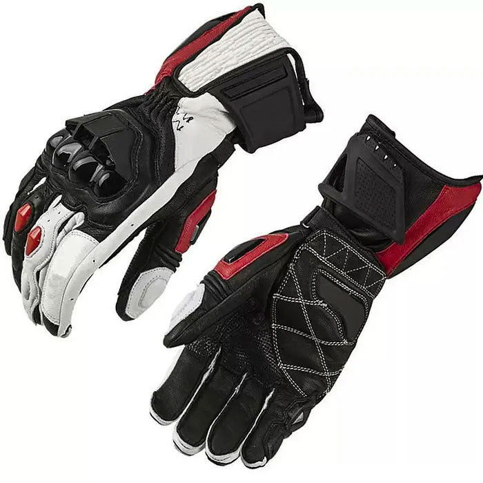 Motorcycle riding protective carbon fiber genuine leather gloves-G90