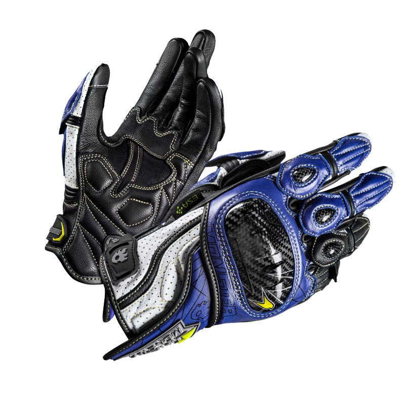 CE2 certified carbon fiber genuine leather competitive track cycling gloves-G23