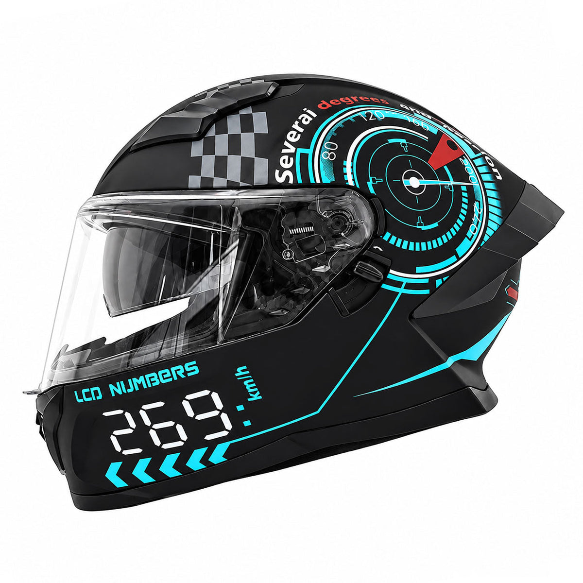 Tech graffiti full-face motorcycle helmet-I48