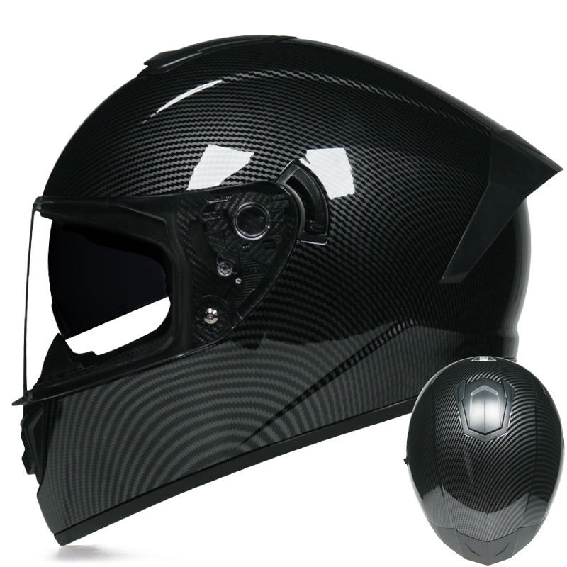 Dual-visor street helmet for sportbikes-I157