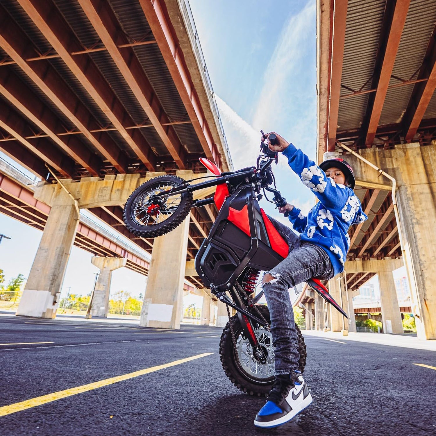 Electric Mini Dirt Bike for Teens & Adults 14"/12" Fat Tire 2600W with 48V 23AH Battery
