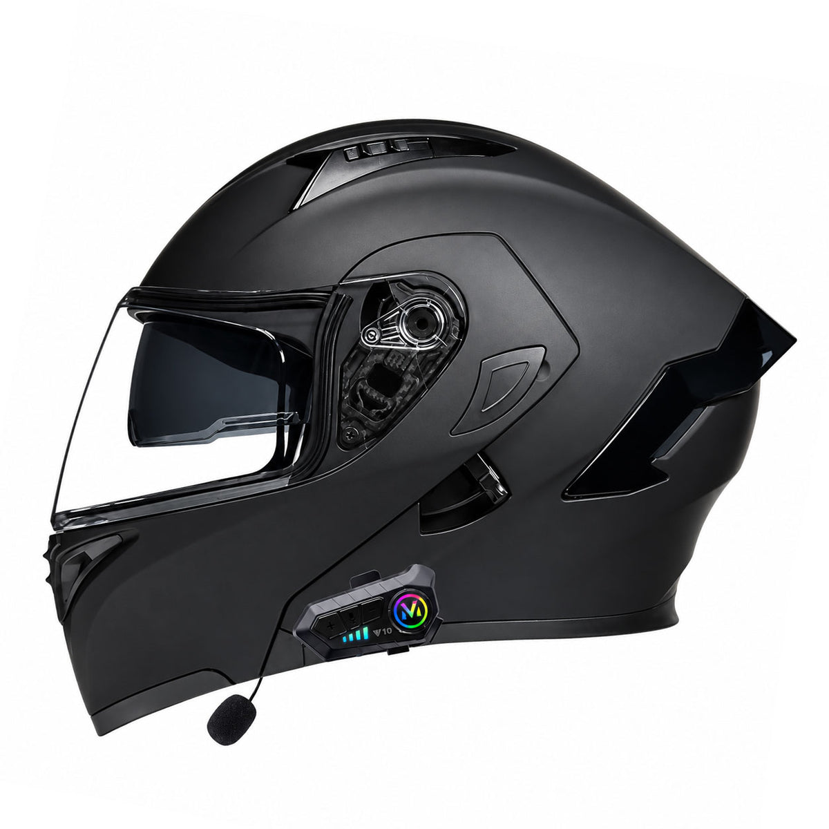 Motorcycle Helmet with Bluetooth and Transparent Visor-I161