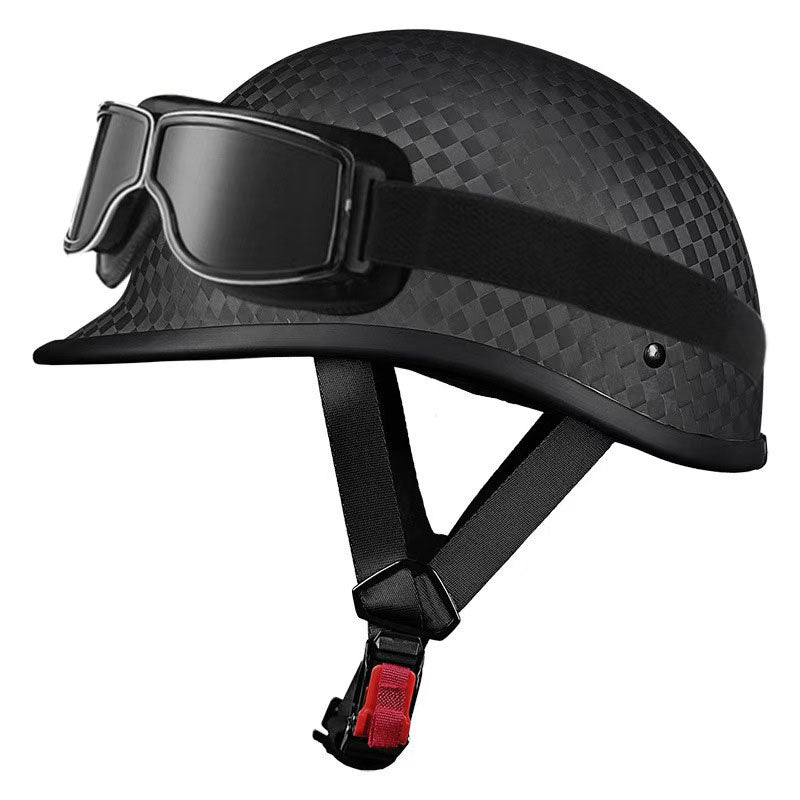 Carbon Fiber Vintage Motorcycle Half Helmet-I135