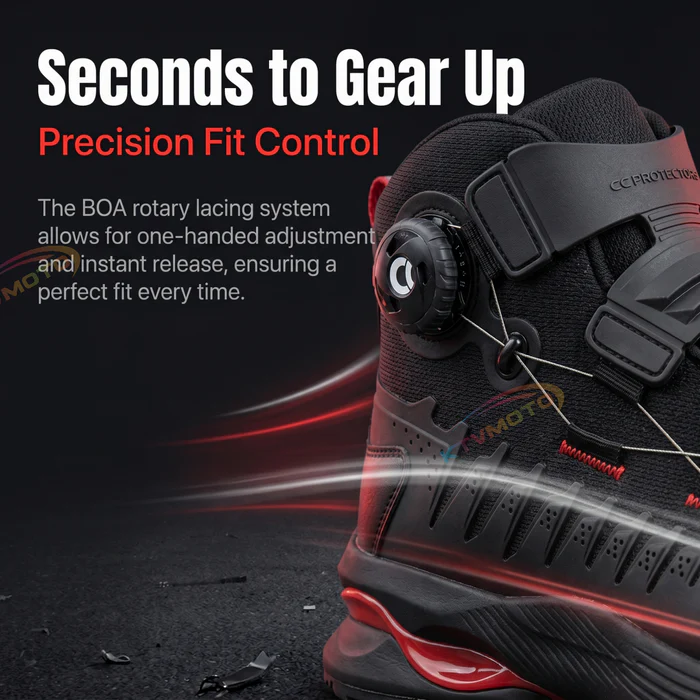 Motorcycle mesh breathable riding boots-K27