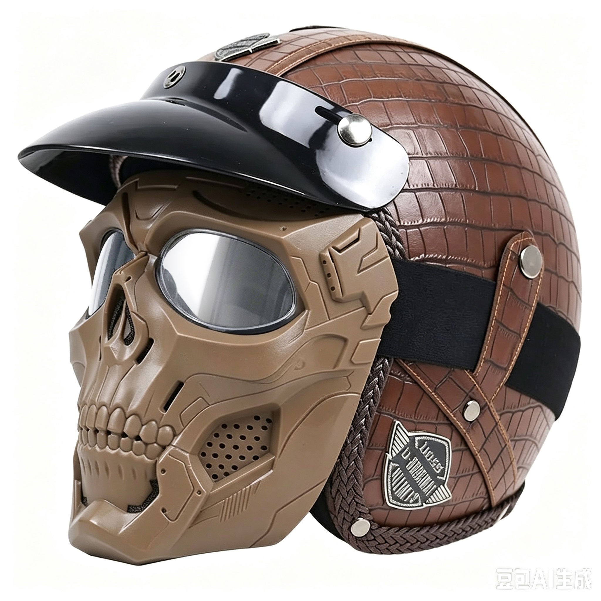 Retro jet motorcycle 3/4 riding helmet-I146