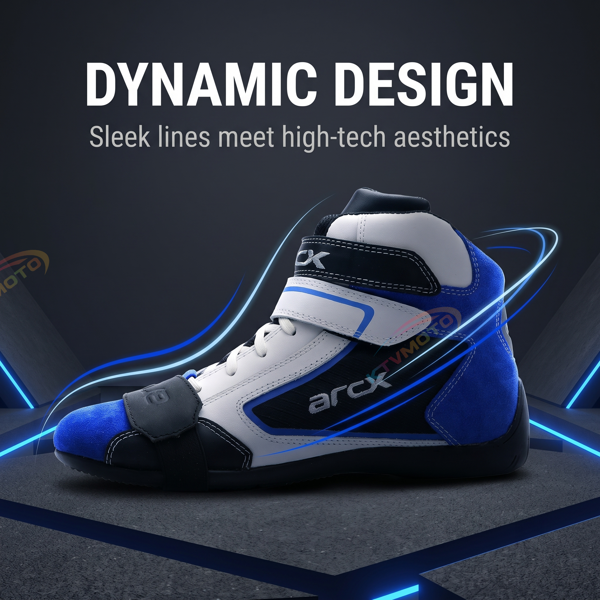 Motorcycle leather riding boots-K167