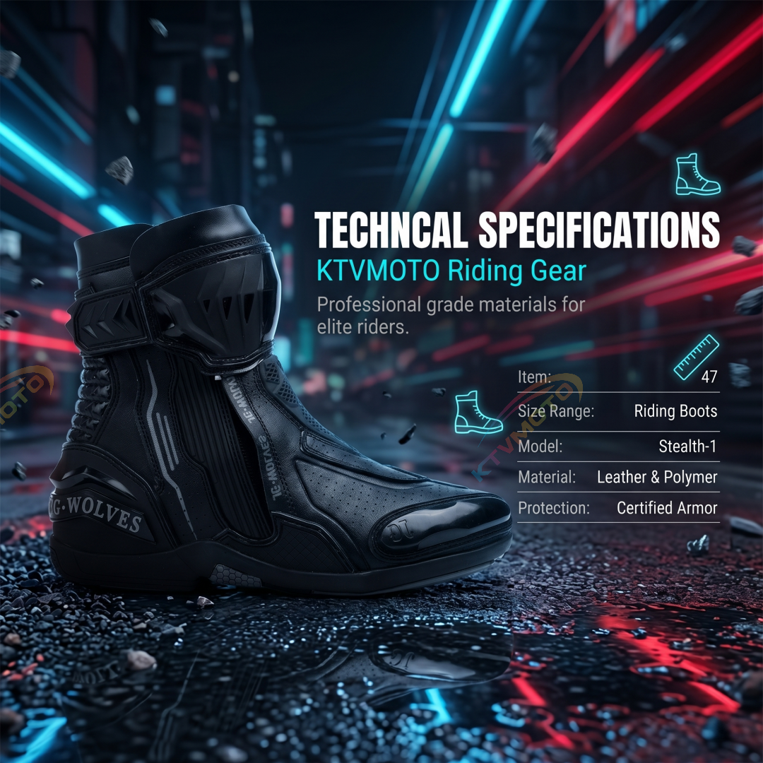 Abrasion-resistant motorcycle riding boots for canyon carving-K104