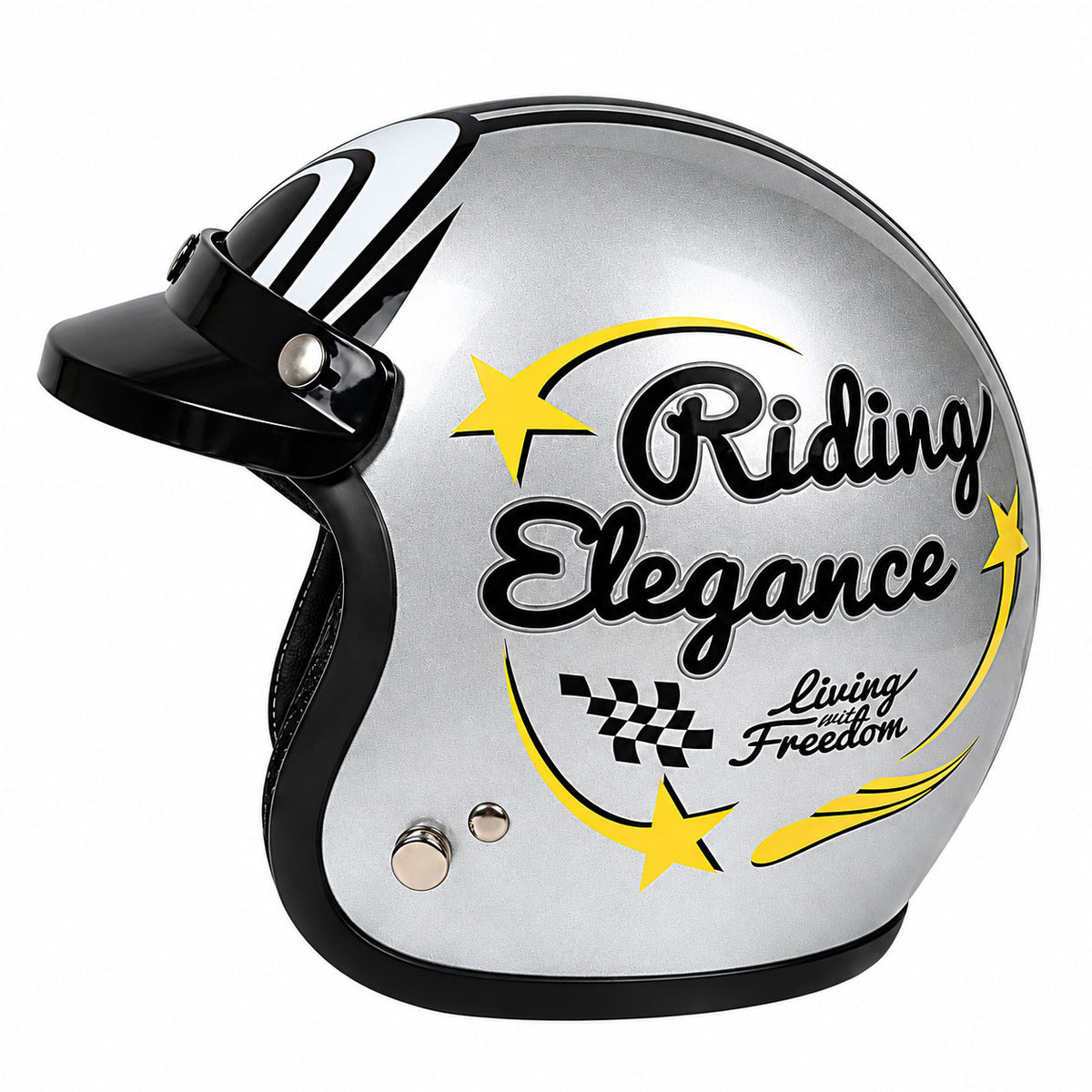 Retro "Big Eye" 3/4 Motorcycle Helmet-I44
