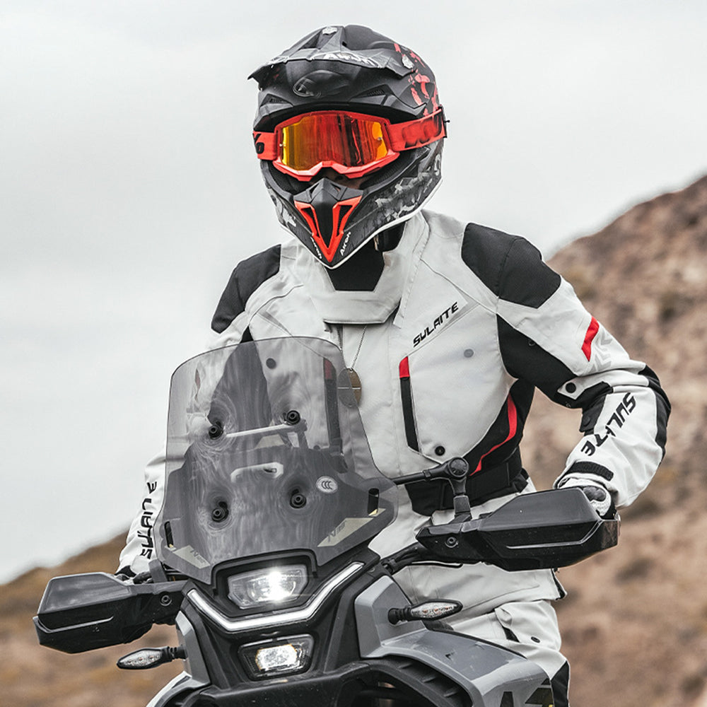 Motorcycle rally windproof and anti-fall racing suit suit-J18