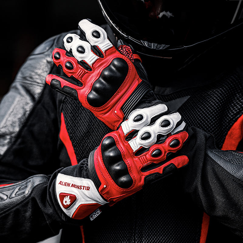 CE Warm Waterproof ESA Leather Cycling Gloves-G18
