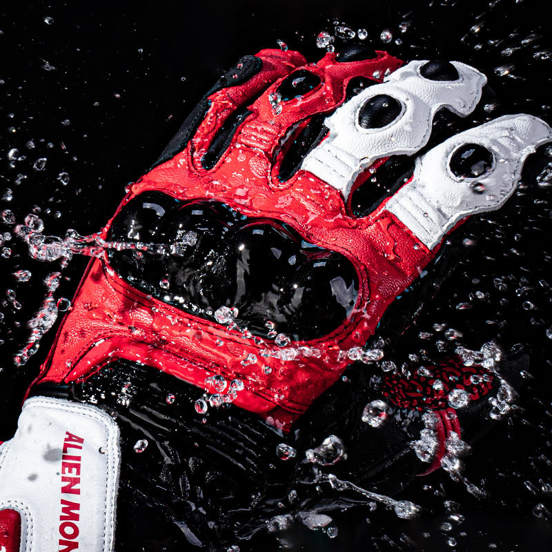 CE Warm Waterproof ESA Leather Cycling Gloves-G18