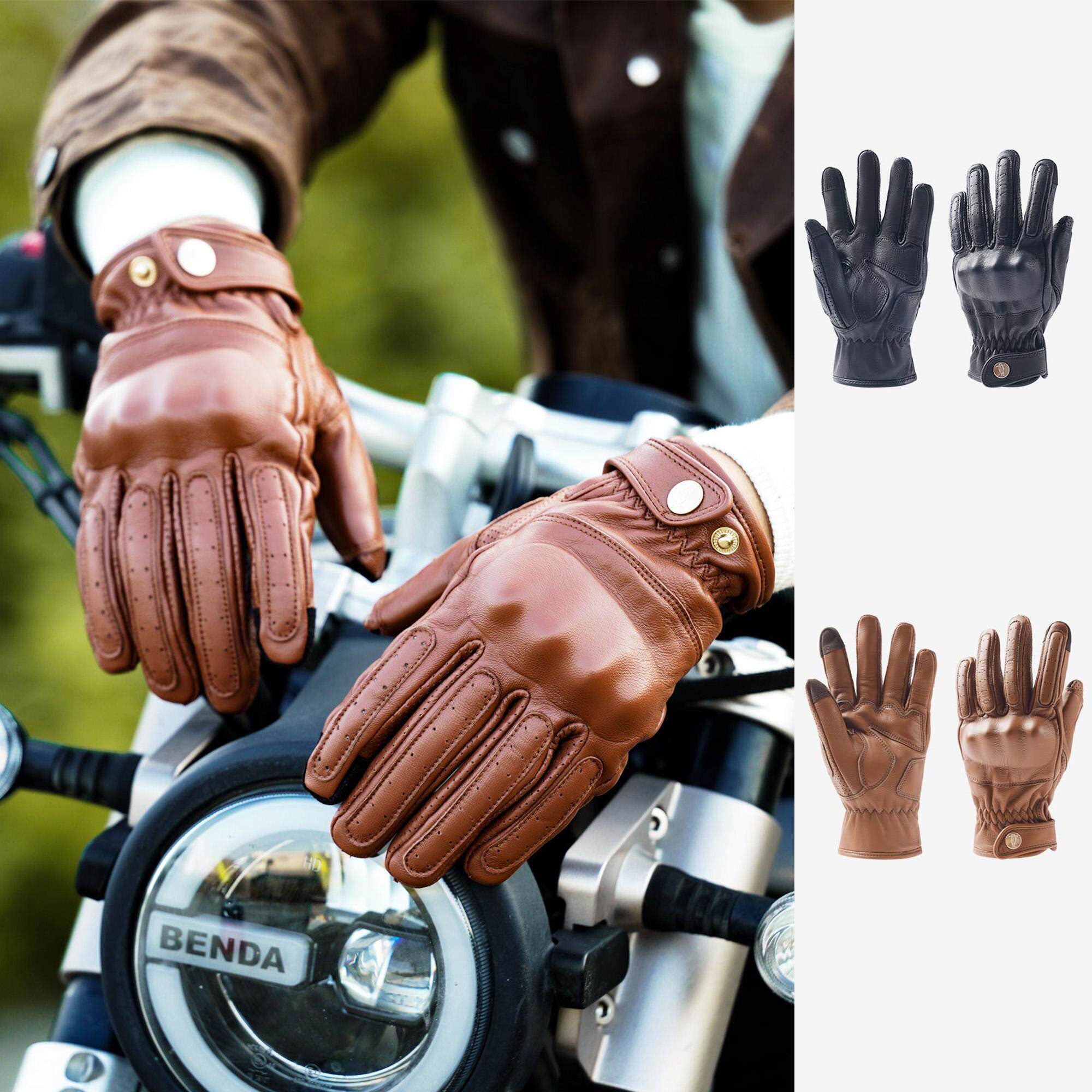 Retro windproof and durable motorcycle gloves-G46