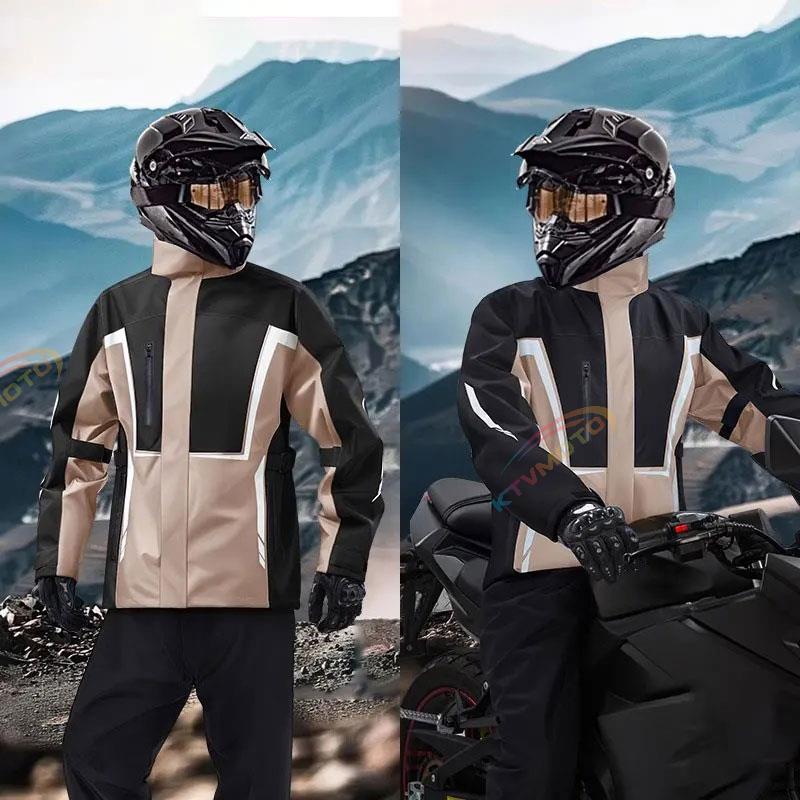 Two-piece reflective Oxford cloth motorcycle rain suit-C15