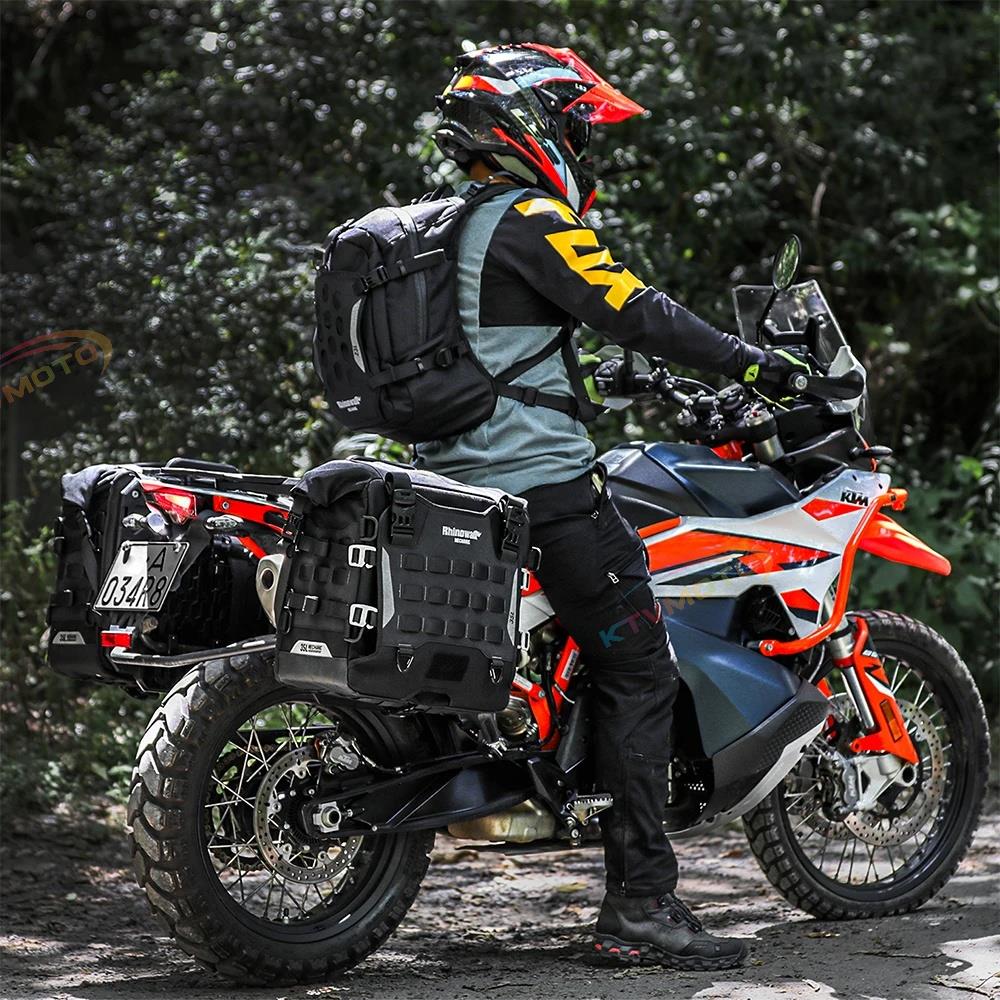 Large capacity quick-release motorcycle bag with lock hole-B25