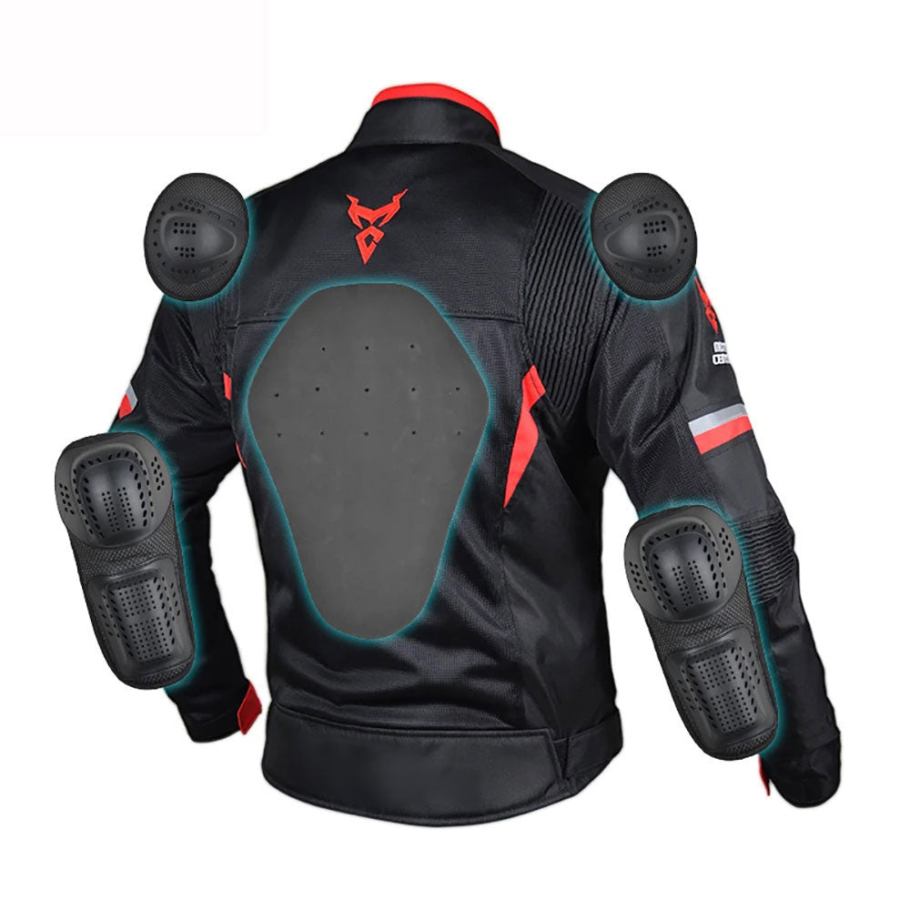 Men's breathable motorcycle riding protective clothing-J26