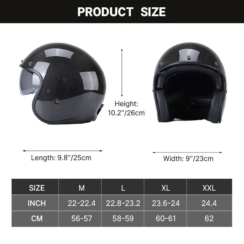 Stylish Textured Carbon Fiber Cycling Half-Helmet-I34