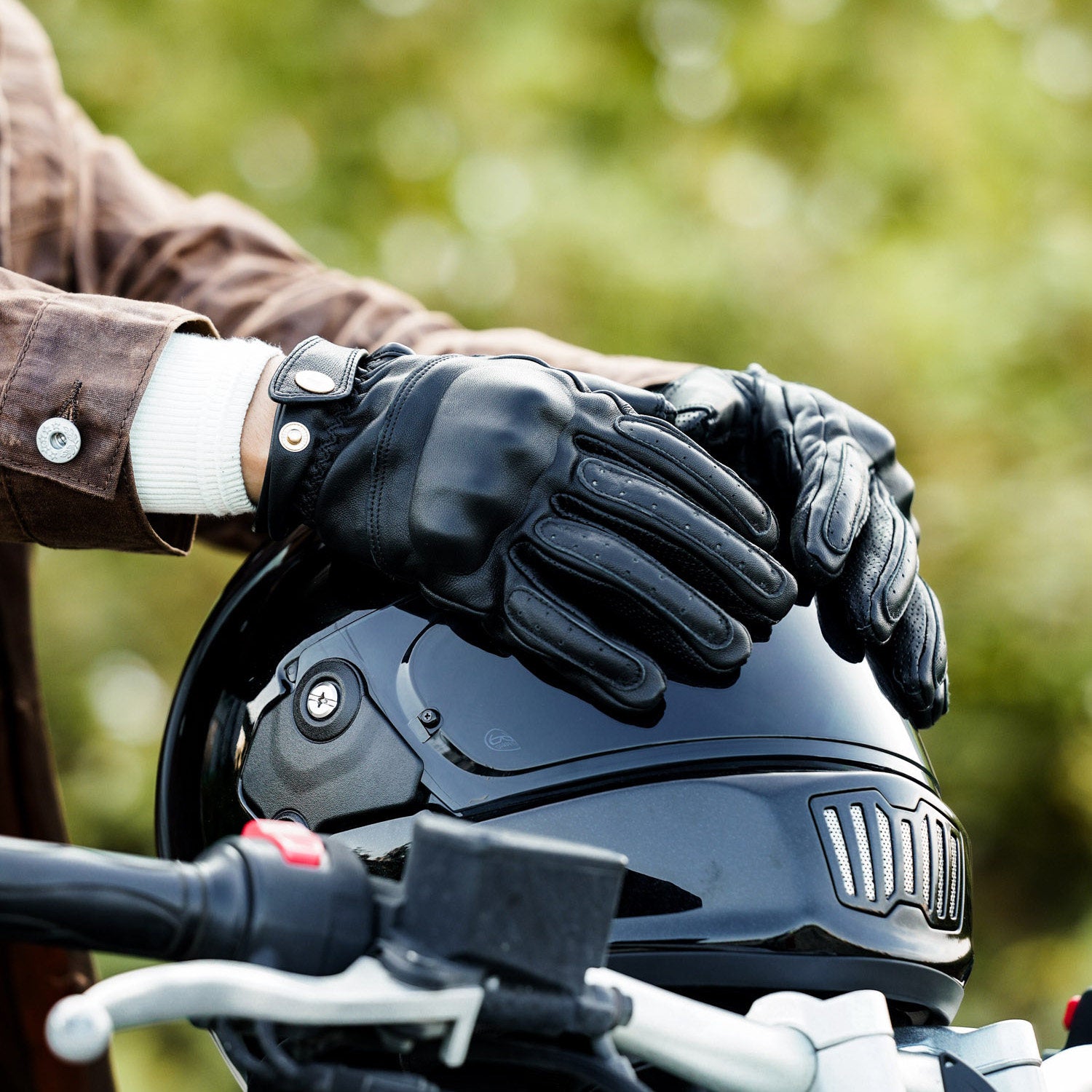 Retro windproof and durable motorcycle gloves-G46
