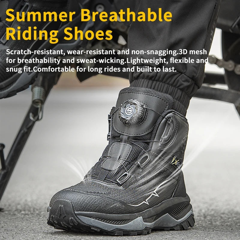 Breathable and durable outdoor motorcycle riding shoes-K24