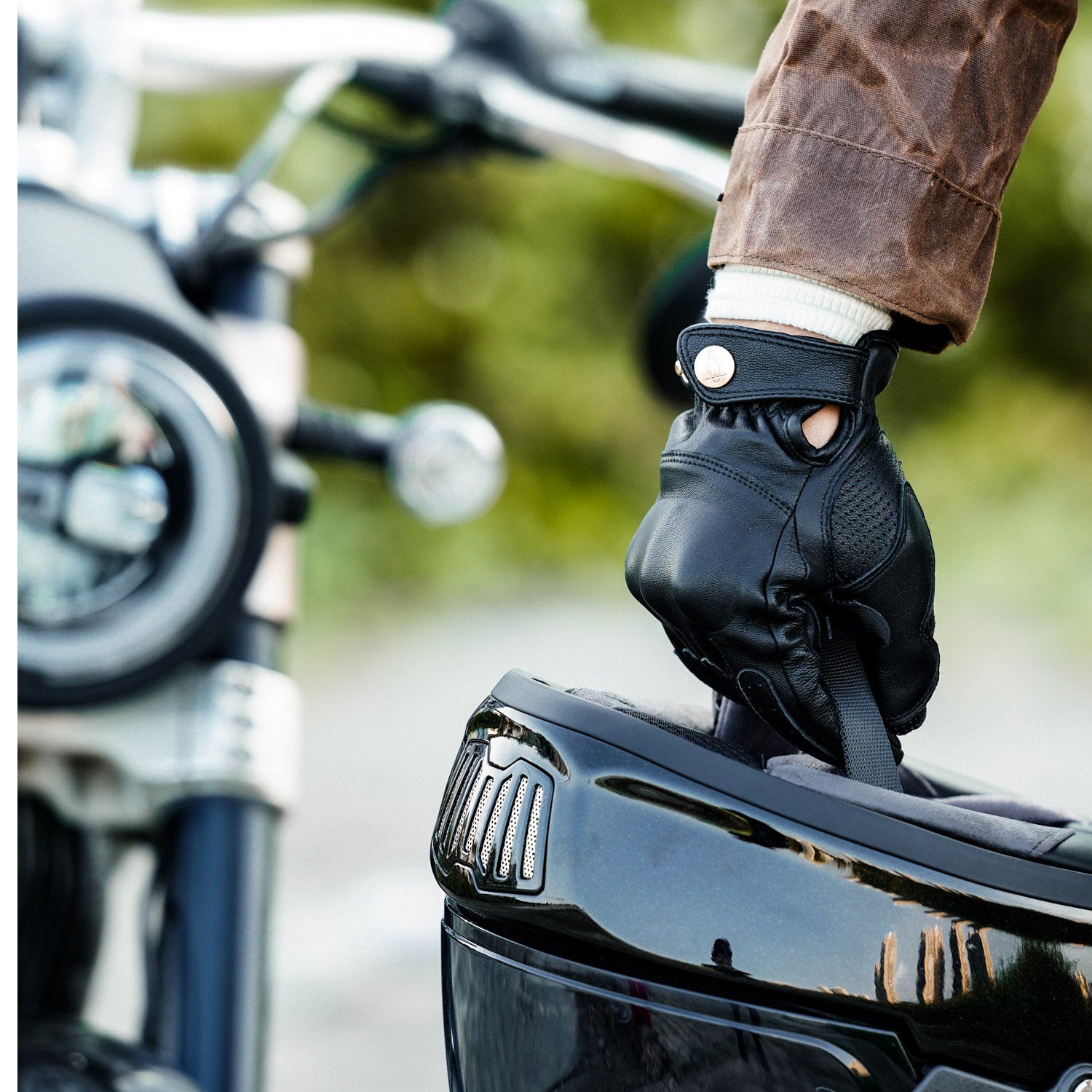 Retro windproof and durable motorcycle gloves-G46