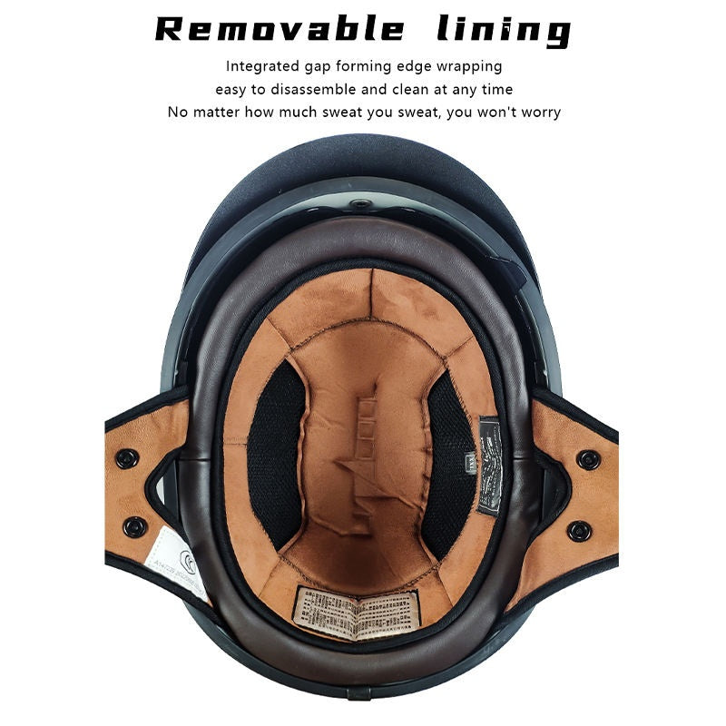 DOT Retro Open-Type Motorcycle Half Helmet Breathable-I13