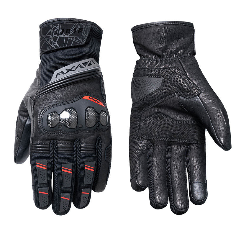 Motorcycle gloves with carbon fiber touchscreen thickened-G80