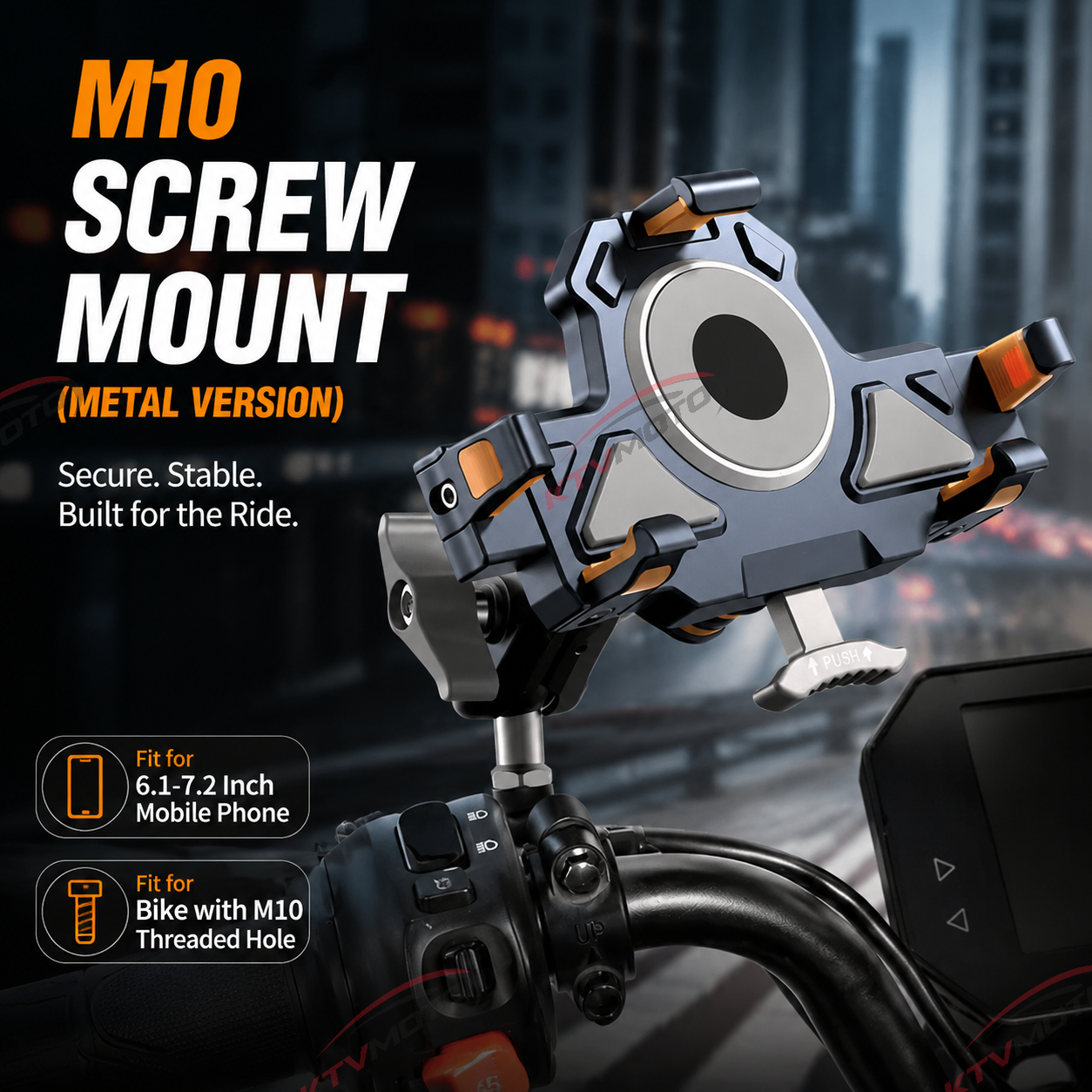 🔥Aluminum alloy double shock absorption mobile phone holder-M27
