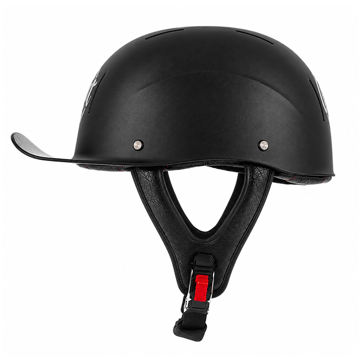 Retro Carbon Fiber Breathable Half-Helmet for Cruiser Motorcycles-I292
