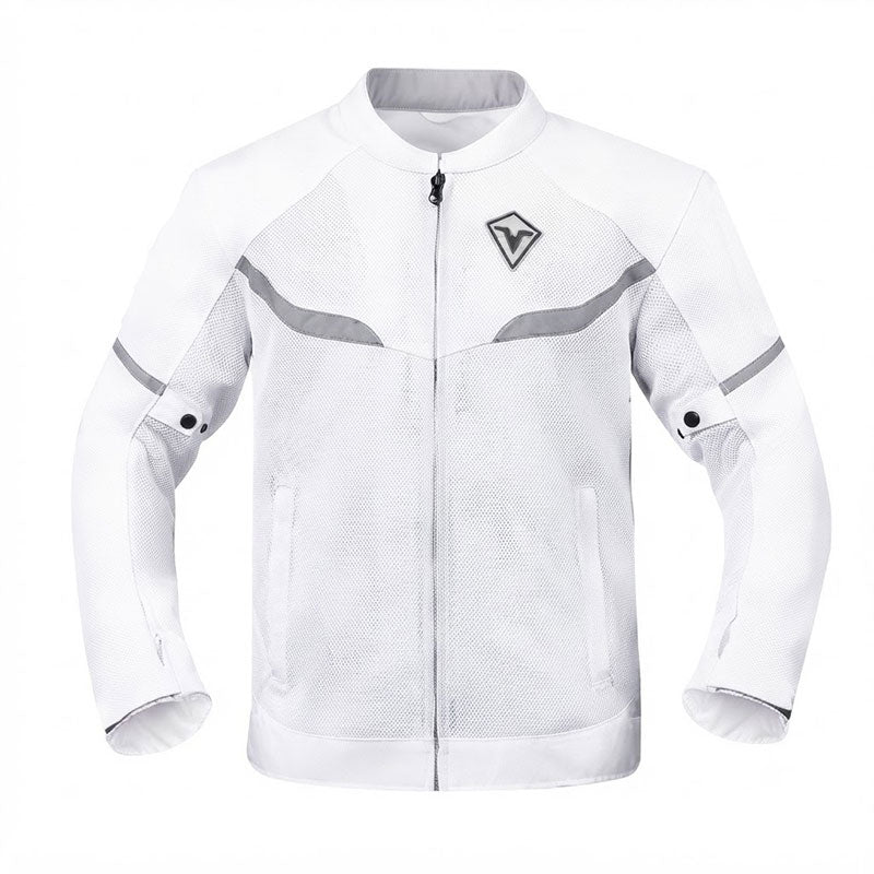 Double-layer breathable motorcycle riding gear with crash protection-J74
