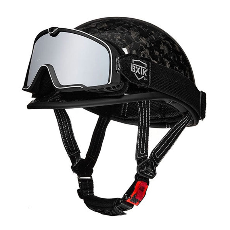 KTVMOTO Carbon fiber motorcycle half-helmet cruiser helmet-I52