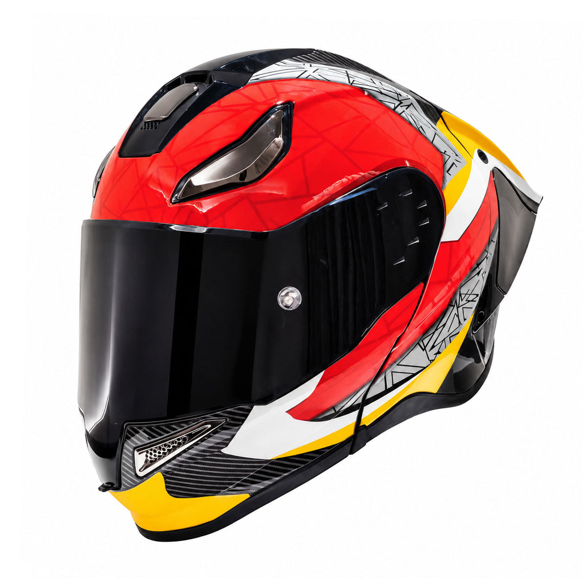 Modular Motorcycle Helmet for Cruising and Track Riding-I309