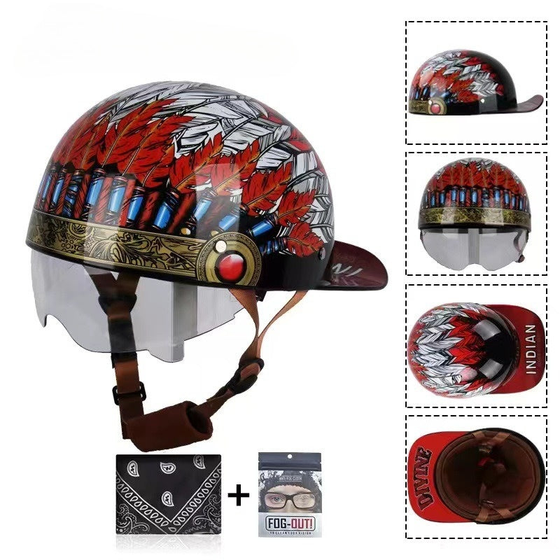 Baseball Motorcycle Helmet DOT Certification - I07