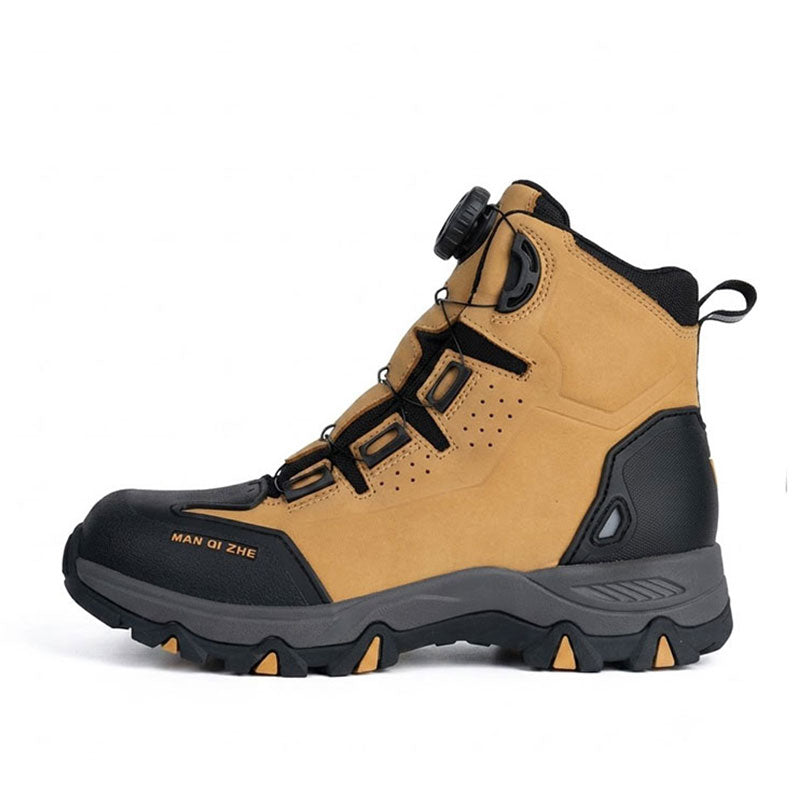 Motorcycle boots equipped with a dial adjustment system-K35