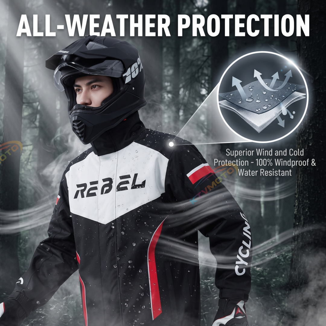 Motorcycle Riding Suit and Rain Gear Set-C12