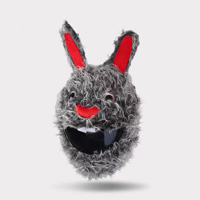 Funny motorcycle helmet covers-Angora Rabbit
