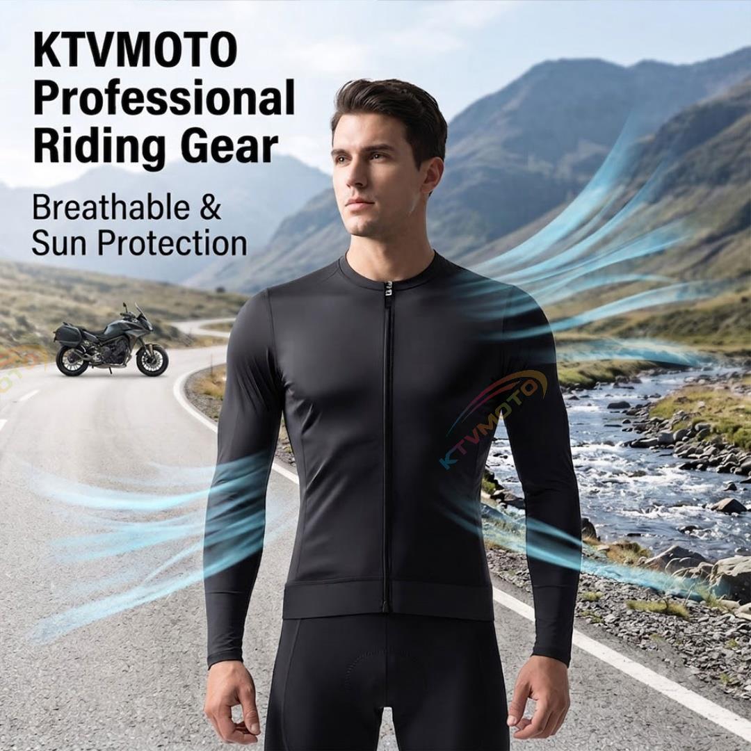 Quick-Drying Motorcycle Riding Gear with Cooling Sun Protection-J84