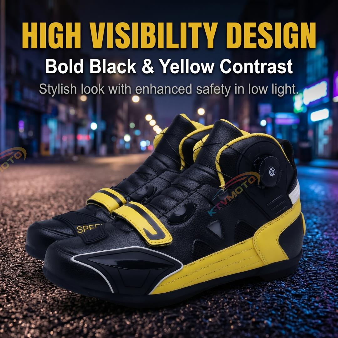 Stylish and distinctive motorcycle ankle boots-K144