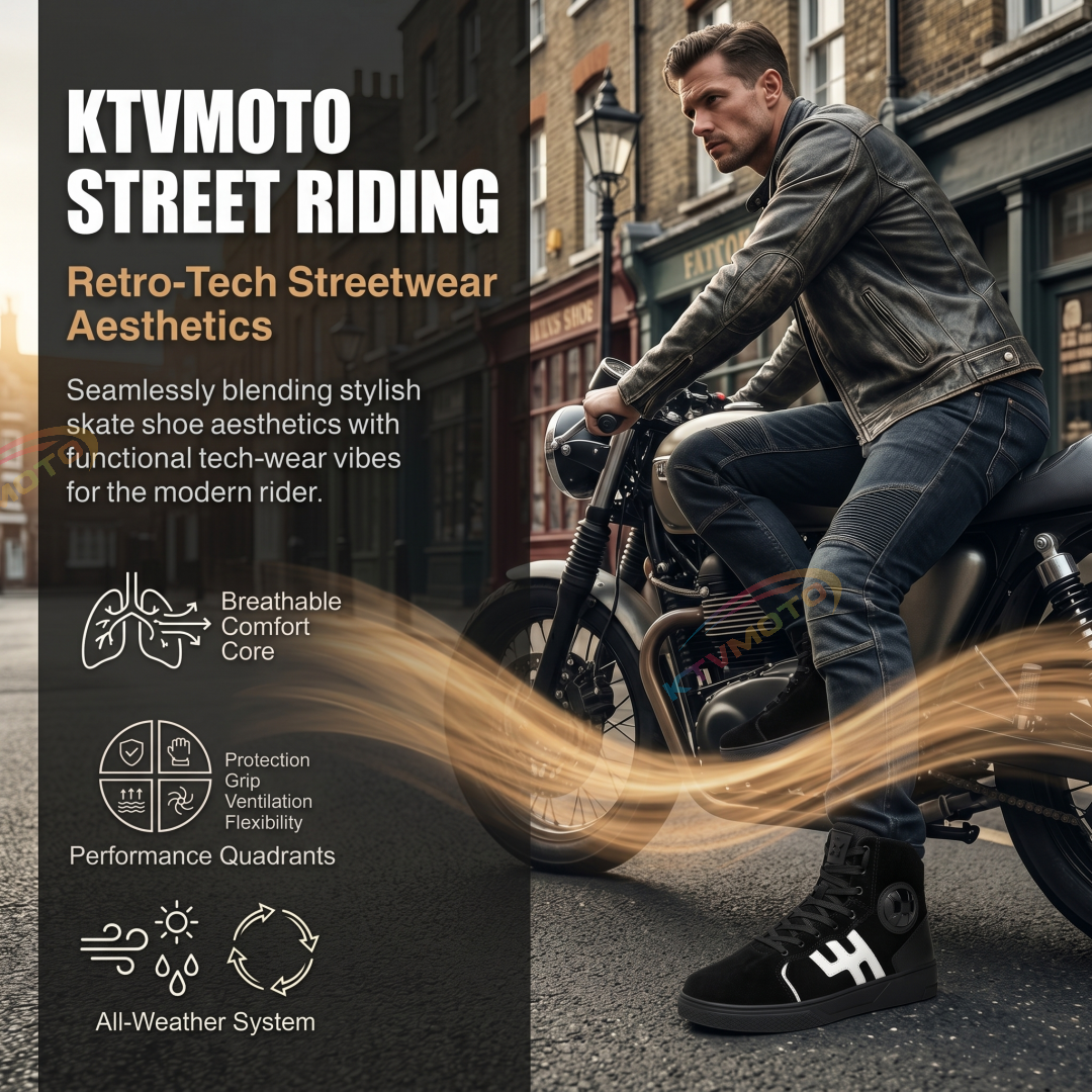 Street Motorcycle Casual Riding Shoes-K50