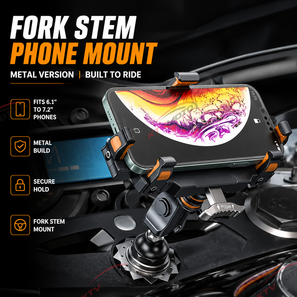 🔥Aluminum alloy double shock absorption mobile phone holder-M27
