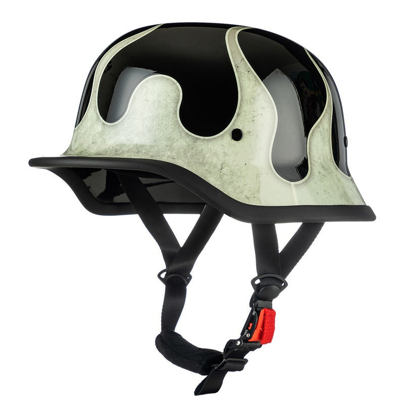 Retro Harley Cruiser Motorcycle Half Helmet-I142